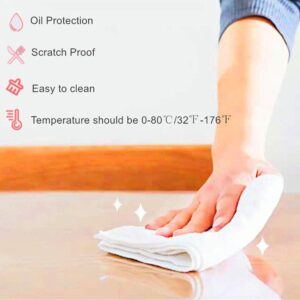 MYOYAY 79 x 40 inch 2mm Thick Clear PVC Table Cover Protector Soft Transparent Tablecloth Waterproof Oil Proof Kitchen Dining Table Cloth for Rectangular Table Writing Desk