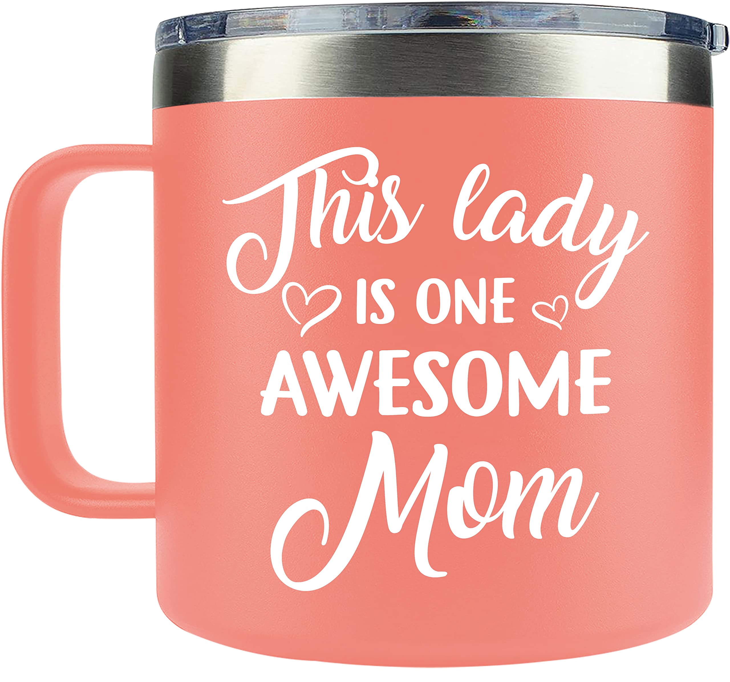 ZAZIKE Mothers Day Gifts for Mom, Women, Wife - Mothers Day Gifts from Daughter, Son - Gifts for Mom from Daughter, Son, Kids - Mom Gifts, Birthday Gifts for Mom, Mom Birthday Gifts, Mom Mug 14 Oz