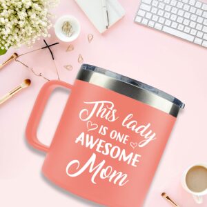 ZAZIKE Mothers Day Gifts for Mom, Women, Wife - Mothers Day Gifts from Daughter, Son - Gifts for Mom from Daughter, Son, Kids - Mom Gifts, Birthday Gifts for Mom, Mom Birthday Gifts, Mom Mug 14 Oz