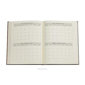 Safavid Indigo (Safavid Binding Art) Ultra 12-month Day-at-a-Time Dayplanner 2024