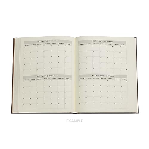 Safavid Indigo (Safavid Binding Art) Ultra 12-month Day-at-a-Time Dayplanner 2024