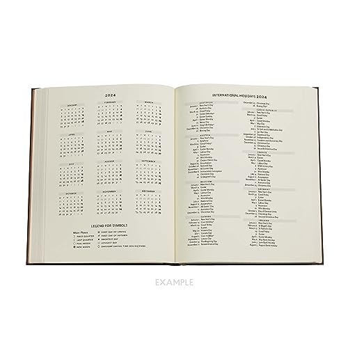 Paperblanks 12 Month 2024 Terrain Daily Planner - Ultra (230 x 180), English (International Holidays)