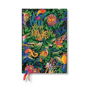 jungle song (whimsical creations) midi 12-month dayplanner 2024