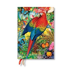 paperblanks 18 month diaries 2023-2024 tropical garden | horizontal | midi (130 × 180 mm)