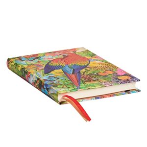 Paperblanks 18 Month Diaries 2023-2024 Tropical Garden | Horizontal | Midi (130 × 180 mm)