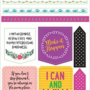 Essentials Planner Stickers -- Wake Up Kick Ass Repeat (Set of 150 Stickers)