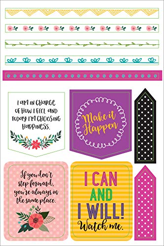 Essentials Planner Stickers -- Wake Up Kick Ass Repeat (Set of 150 Stickers)