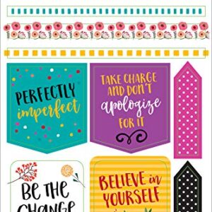 Essentials Planner Stickers -- Wake Up Kick Ass Repeat (Set of 150 Stickers)