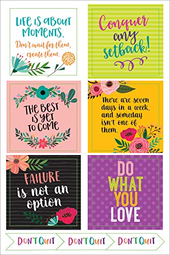 Essentials Planner Stickers -- Wake Up Kick Ass Repeat (Set of 150 Stickers)