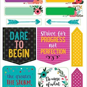 Essentials Planner Stickers -- Wake Up Kick Ass Repeat (Set of 150 Stickers)