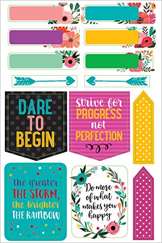 Essentials Planner Stickers -- Wake Up Kick Ass Repeat (Set of 150 Stickers)