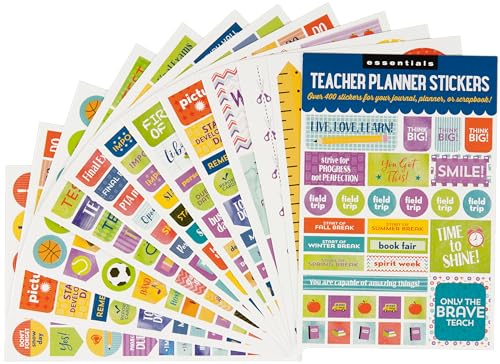 Essentials Teacher Planner Stickers (Set of 400 Stickers)