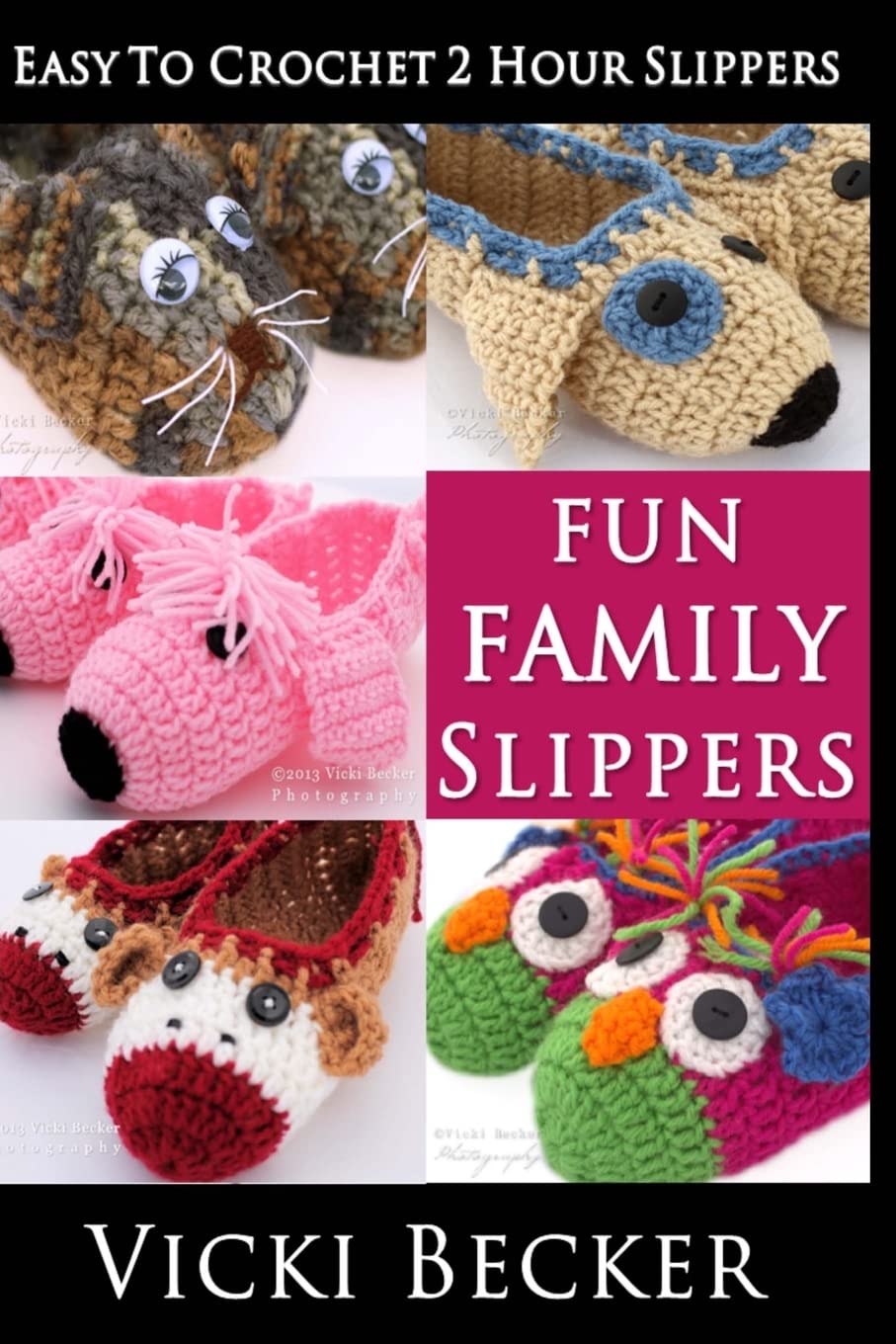 Fun Family Slippers (Easy to Crochet 2 Hour Slippers)