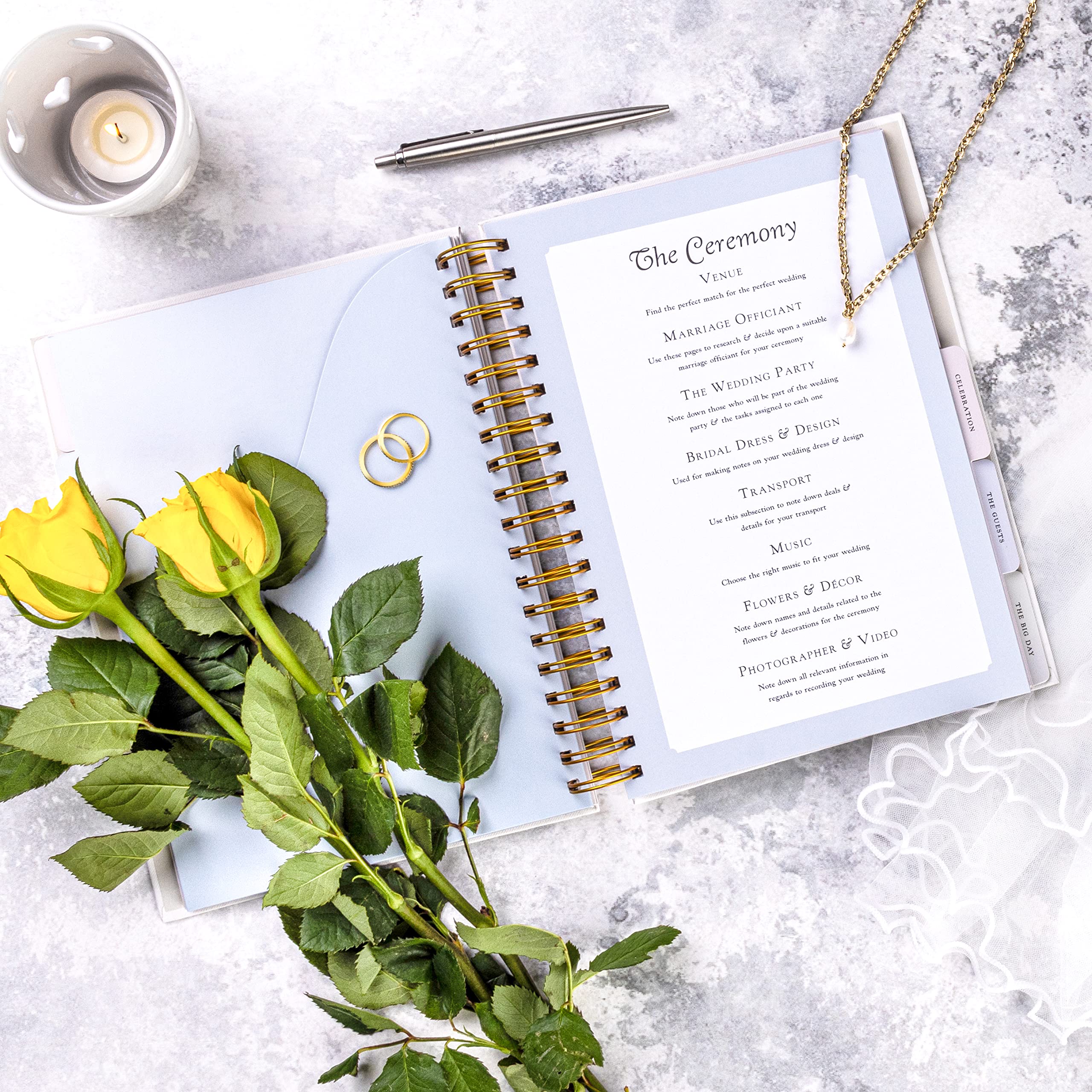 Wedding Planner Organizer - Engagement Diary Book | Bride To Be Gift Countdown Calendar