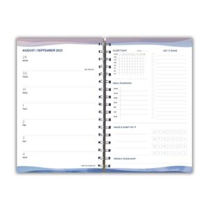 Goal Getter 2023 Weekly and Monthly Planner, 16-Month Lifestyle Planner: September 2022 - December 2023, 6" x 9" - Mountain Sunrise