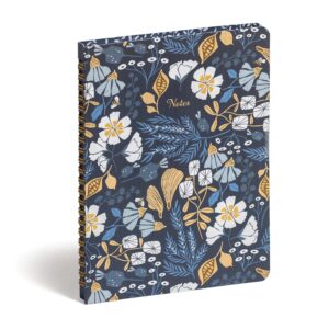 high note personal planning notebook, non-dated planner - garden bee, 144 lined pages, 6" x 8.25"