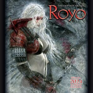 the fantasy art of royo 2024 wall calendar, 16-month fantasy calendar, 12" x 12"