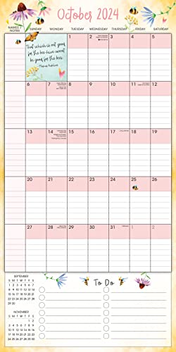 2024 Family Planner, 17-Month Calendar Planner: August 2023 - December 2024, 12" x 12" - The Busy Bee