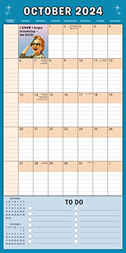 2024 Family Planner, 17-Month Calendar Planner: August 2023 - December 2024, 12" x 12" - Retro Mama