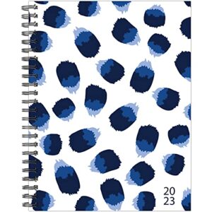 wild navy dot 2023 8.5" x 11" softcover weekly planner
