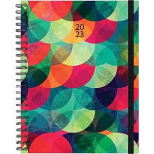 colored circles 8.5" x 11" hardcover weekly planner