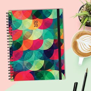 Colored Circles 8.5" x 11" Hardcover Weekly Planner