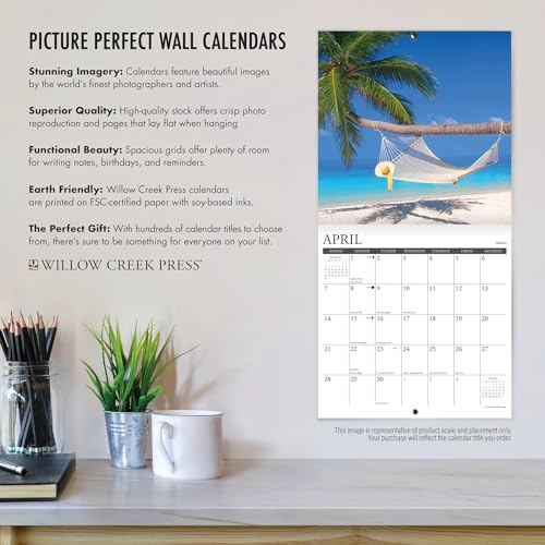 Willow Creek Press A Walk in Paris Monthly 2024 Wall Calendar (12" x 12")