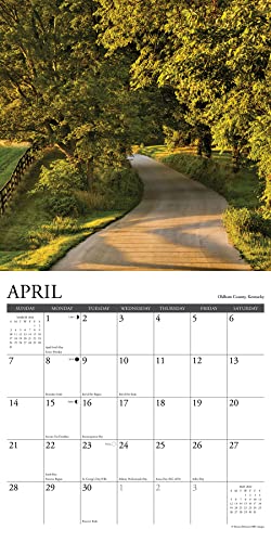 Willow Creek Press America's Backroads Monthly 2024 Wall Calendar (12" x 12")