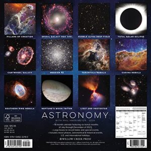 Willow Creek Press Astronomy Monthly 2024 Wall Calendar (12" x 12")