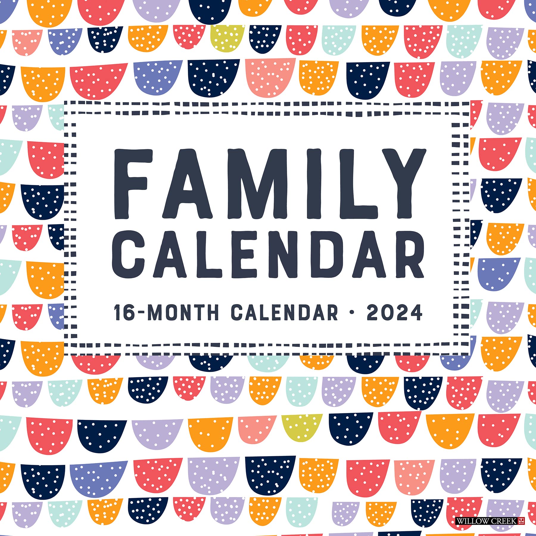 Willow Creek Press Family Planner Monthly 2024 Wall Calendar (12" x 12")