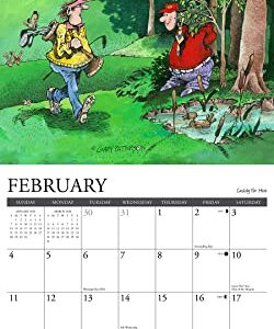 Willow Creek Press Golf Crazy by Gary Patterson Monthly 2024 Wall Calendar (12" x 12")