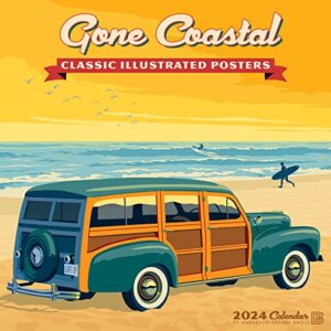 Willow Creek Press Gone Coastal (ADG) Monthly 2024 Wall Calendar (12" x 12")