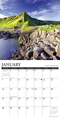Willow Creek Press Ireland Monthly 2024 Wall Calendar (12" x 12")