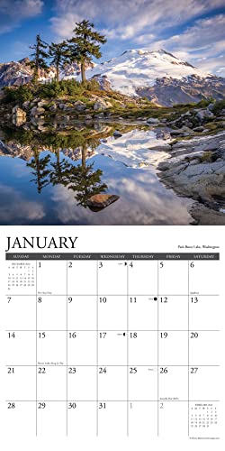 Willow Creek Press Lake View Monthly 2024 Wall Calendar (12" x 12")