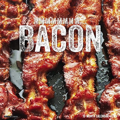 Willow Creek Press MMMMMMMM… Bacon Monthly 2024 Wall Calendar (12" x 12")