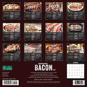 Willow Creek Press MMMMMMMM… Bacon Monthly 2024 Wall Calendar (12" x 12")