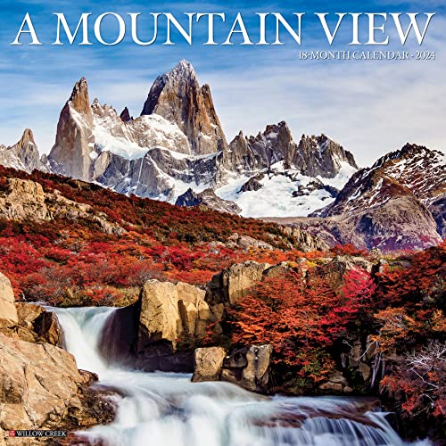 Willow Creek Press Mountain View Monthly 2024 Wall Calendar (12" x 12")