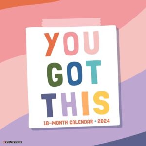 willow creek press you got this monthly 2024 wall calendar (12" x 12")