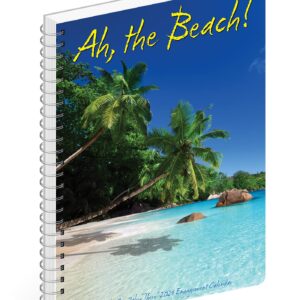 Willow Creek Press Ah, The Beach! Softcover Weekly Planner 2024 Spiral-Bound Engagement Calendar (6.5" x 8.5")