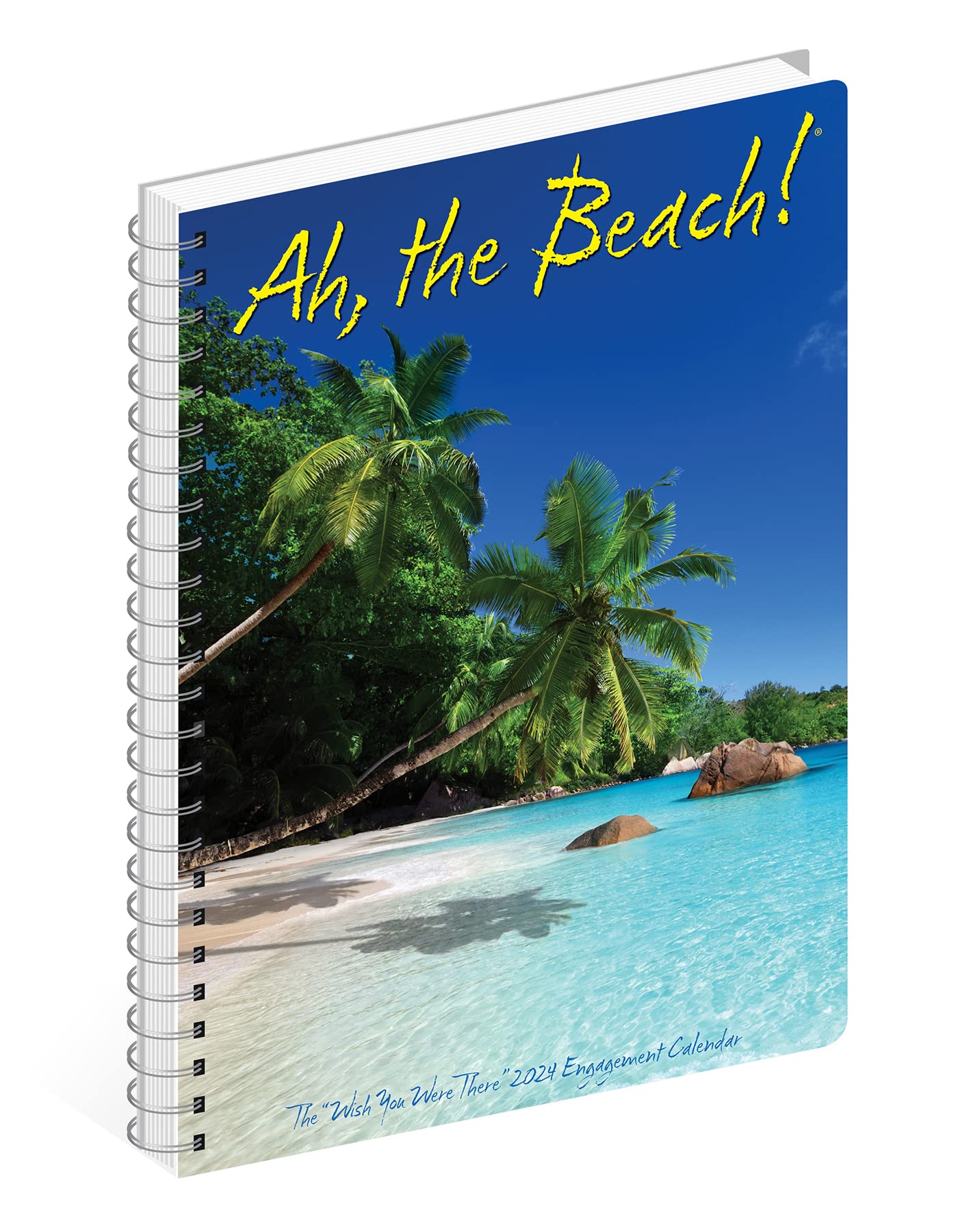 Willow Creek Press Ah, The Beach! Softcover Weekly Planner 2024 Spiral-Bound Engagement Calendar (6.5" x 8.5")