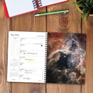 Willow Creek Press Astronomy Softcover Weekly Planner 2024 Spiral-Bound Engagement Calendar (6.5" x 8.5")