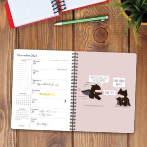 Willow Creek Press Bad Dad Jokes Softcover Weekly Planner 2024 Spiral-Bound Engagement Calendar (6.5" x 8.5")