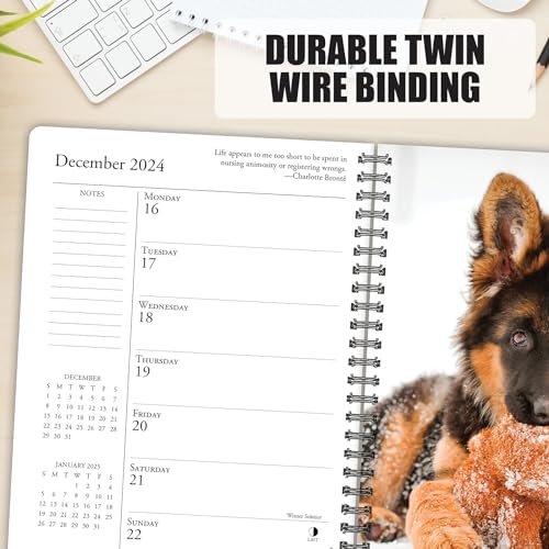 Willow Creek Press What Dogs Teach Us Softcover Weekly Planner 2024 Spiral-Bound Engagement Calendar (6.5" x 8.5")