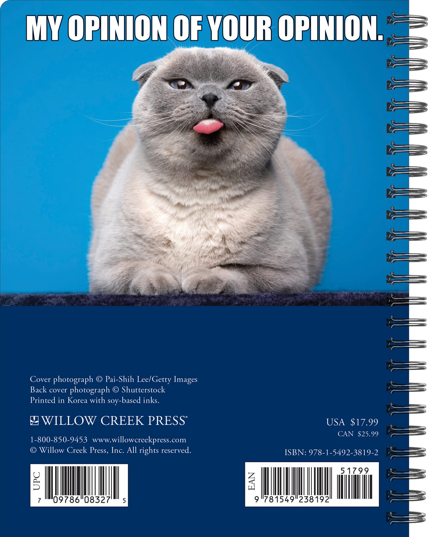 Willow Creek Press Cat-astrophe Softcover Weekly Planner 2024 Spiral-Bound Engagement Calendar (6.5" x 8.5")