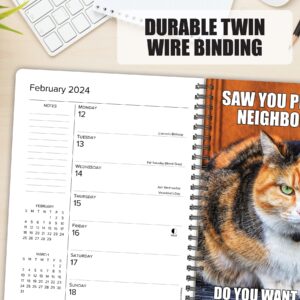 Willow Creek Press Cat-astrophe Softcover Weekly Planner 2024 Spiral-Bound Engagement Calendar (6.5" x 8.5")