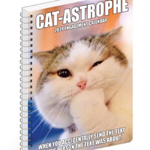 Willow Creek Press Cat-astrophe Softcover Weekly Planner 2024 Spiral-Bound Engagement Calendar (6.5" x 8.5")