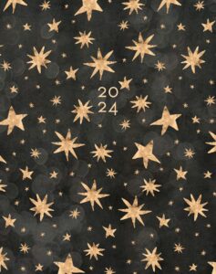willow creek press starry night 2024 booklet softcover monthly planner (7.5" x 9.5")