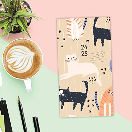 Purrfect 2024 3.5 X 6.5 2-Year Pocket Planner