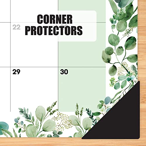 Willow Creek Press Eucalyptus & Succulents Monthly 2024 Deskpad Calendar (22" x 17")