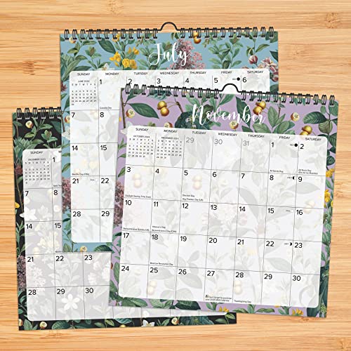 Willow Creek Press Botanical Nature Monthly Spiral-Bound 2024 Wall Calendar (12" x 12")